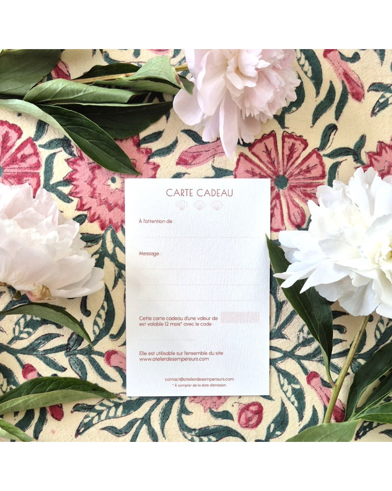 Carte cadeau Atelier des Empereurs