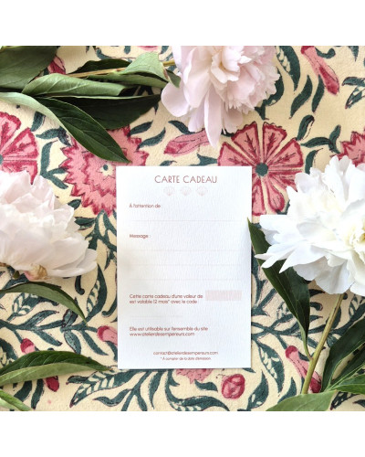 Carte cadeau Atelier des Empereurs