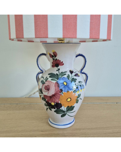 Lampe céramique fleurie Federica