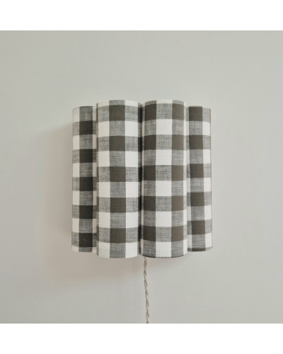 Applique murale vichy vert