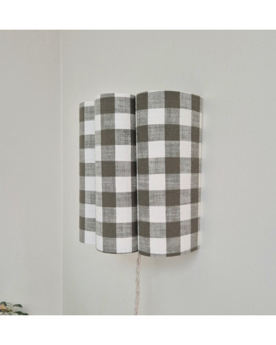 Applique murale vichy vert