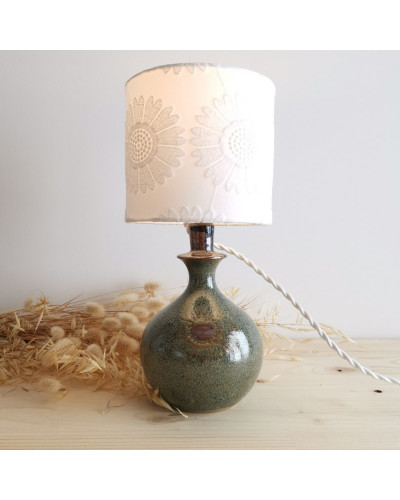 Capucine - lampe à poser en céramique verte