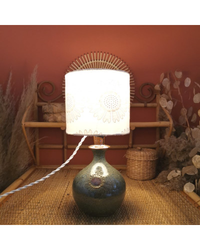 Capucine - lampe à poser en céramique verte