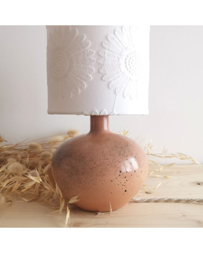 Camélia - lampe à poser en céramique blush