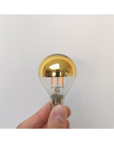 Ampoule LED E14 film doré