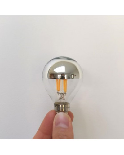 Ampoule LED E14 film argenté